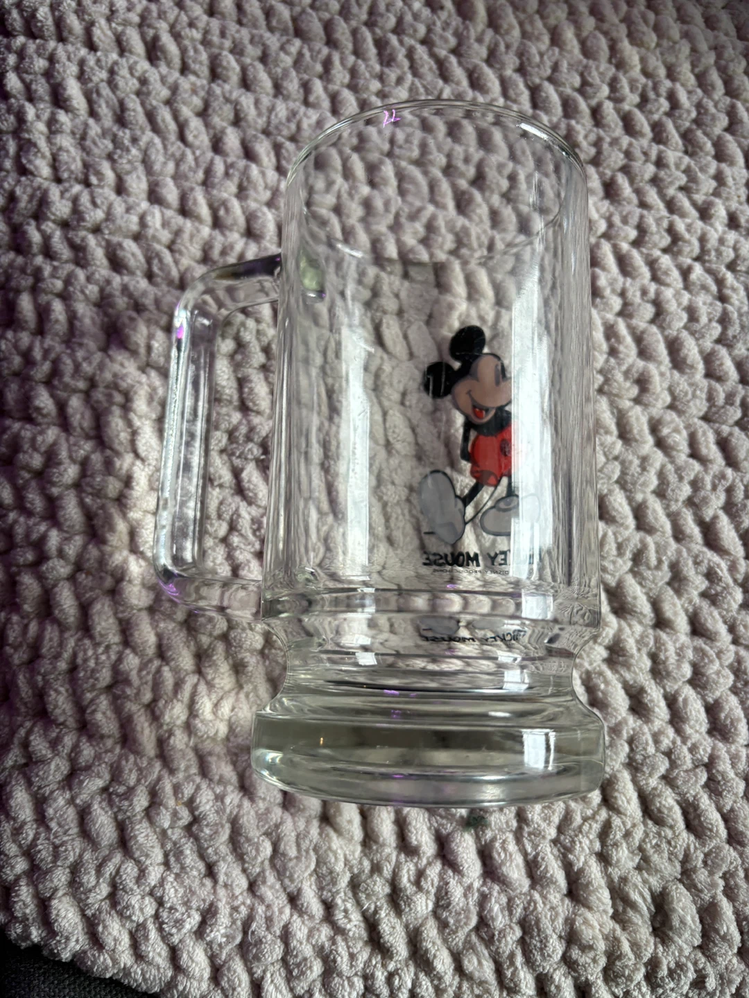 Mickey Mouse Glass Mug - Vintage beer stein - photo 2
