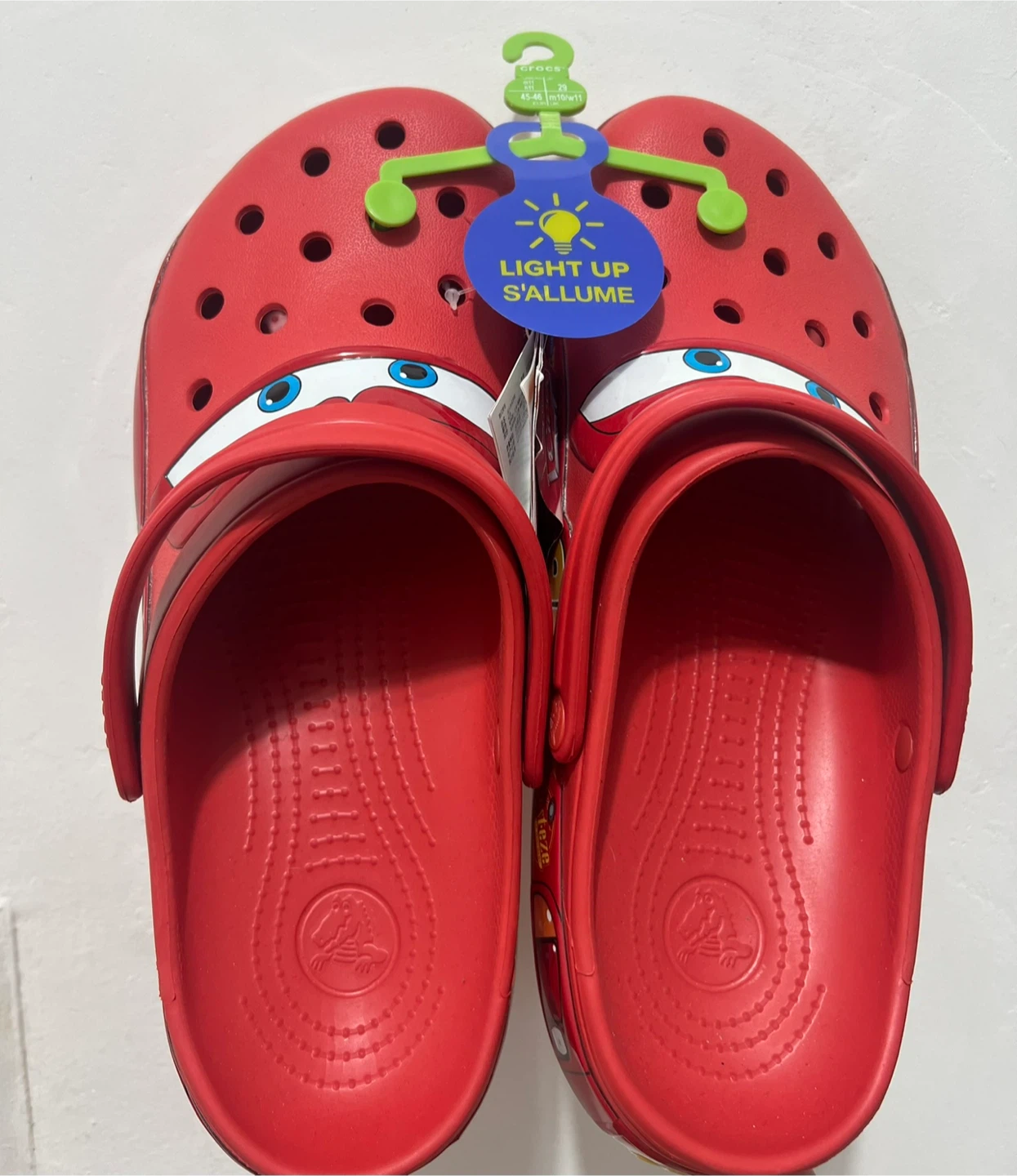 New Crocs Lightning McQueen Cars Clogs Men Size 11