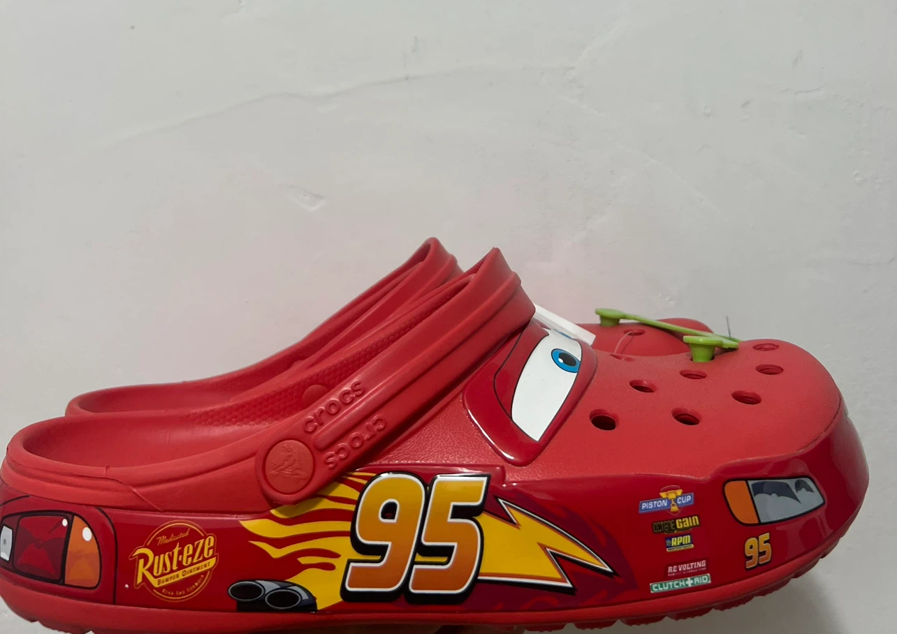 New Crocs Lightning McQueen Cars Clogs Men Size 11 - photo 2