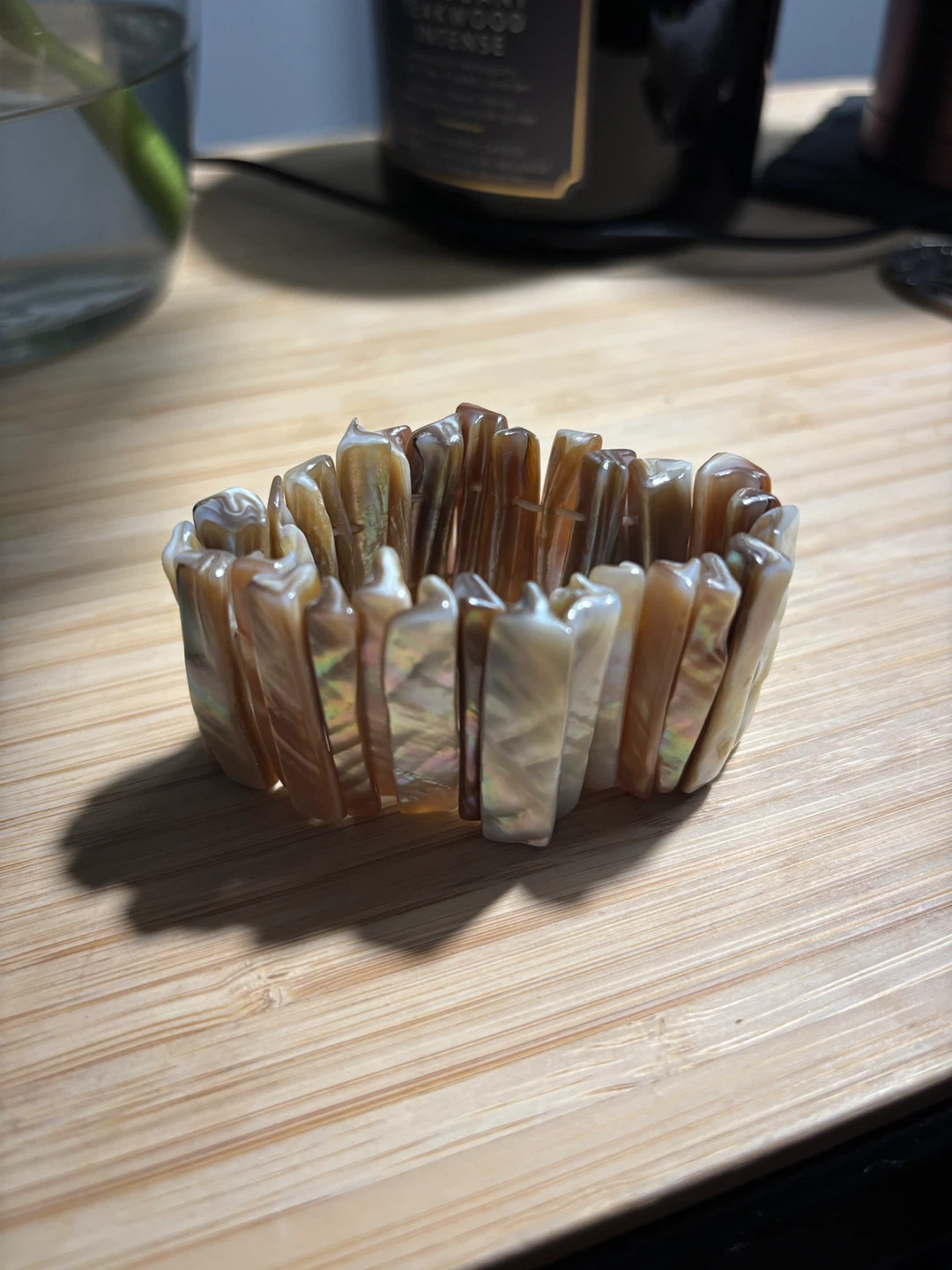 Stretch Bracelet with Shell Pieces