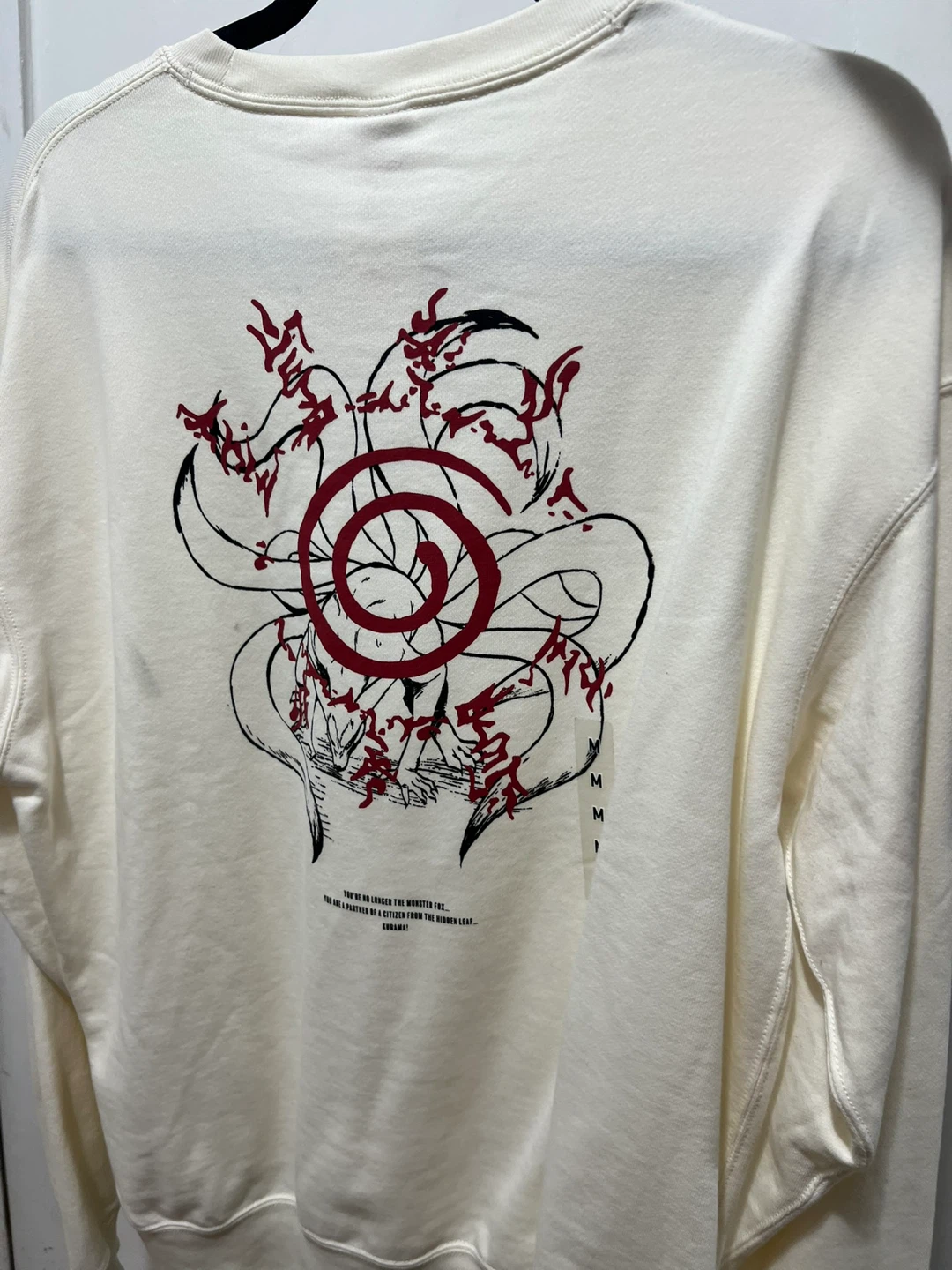 New Uniqlo UT Naruto Nine-Tailed Fox Sweatshirt Men Medium - photo 2