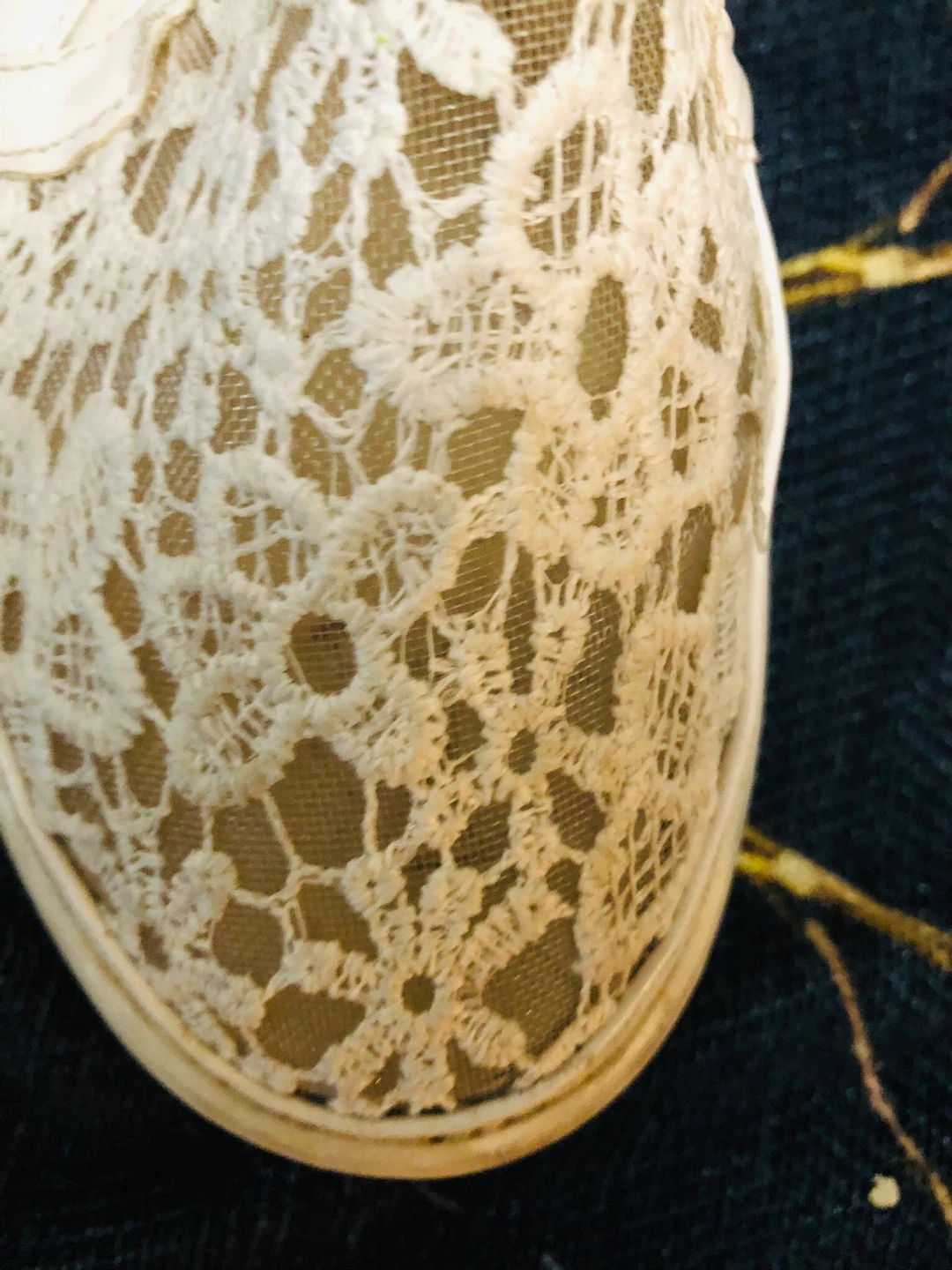 White Lace Slip-On Sneakers 8 - photo 3