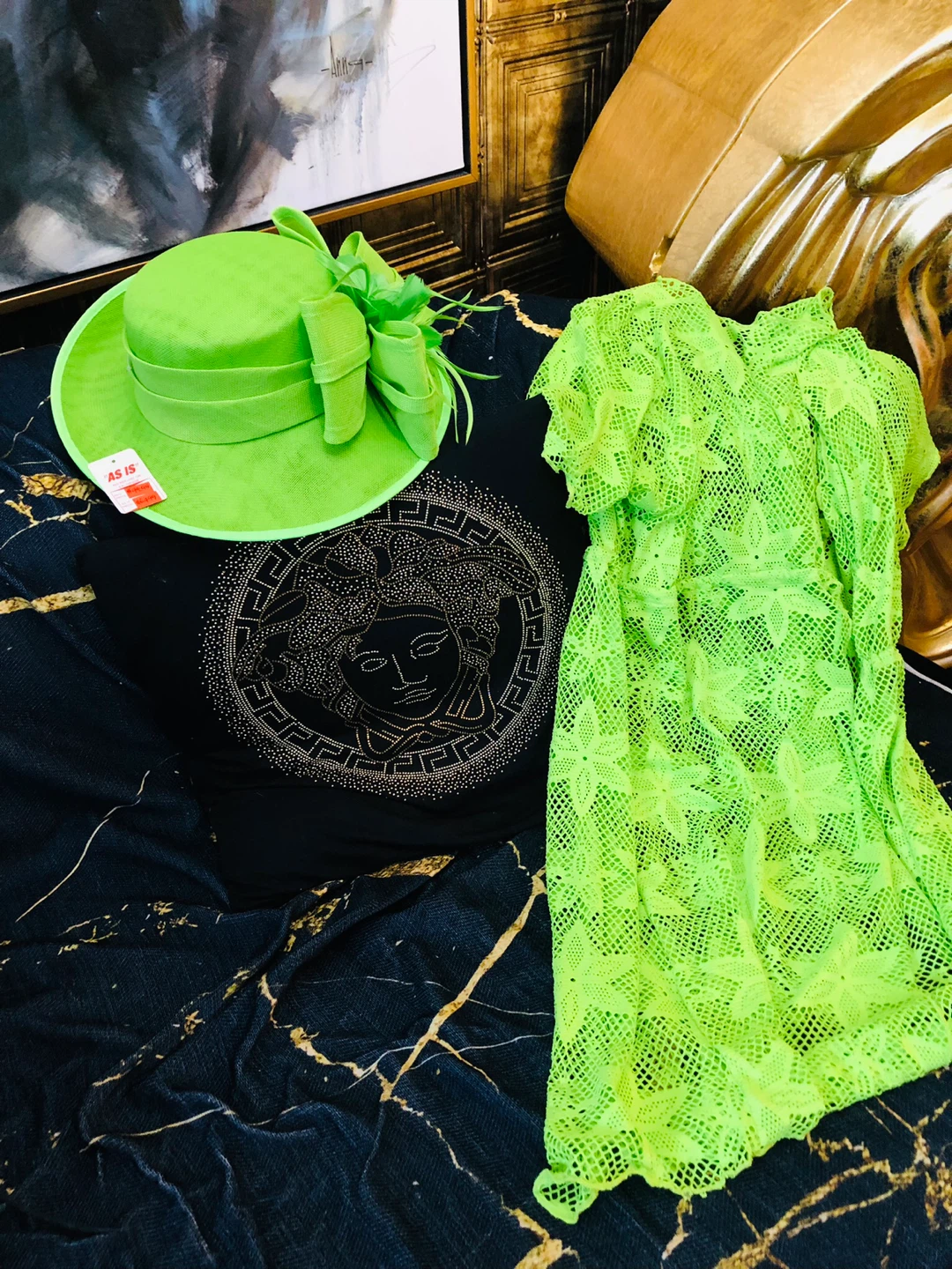 Monaco Lime Green Fascinator Hat brand new - photo 2