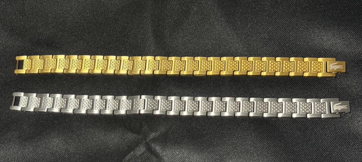 Lacoste bracelets (Gold and Silver) - photo 2