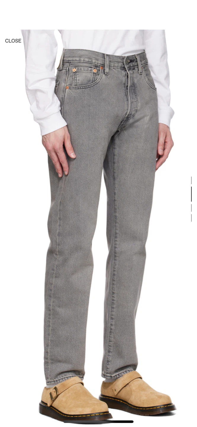 Levi's Gray 501 '93 Jeans - photo 2