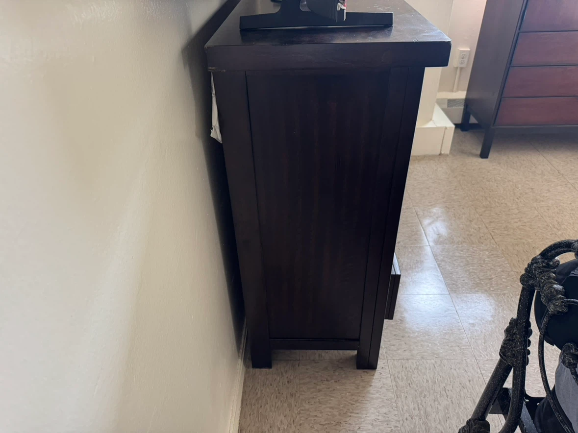 Dark Wood Dresser with 9 Drawers - photo 2