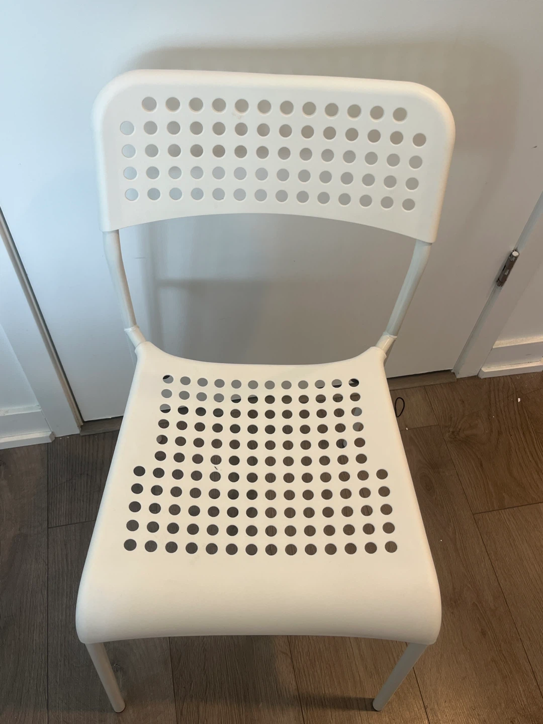 IKEA White Plastic Chair