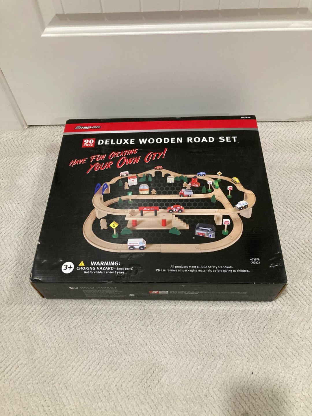 Snap-on 90 Piece Deluxe Wooden Road Set