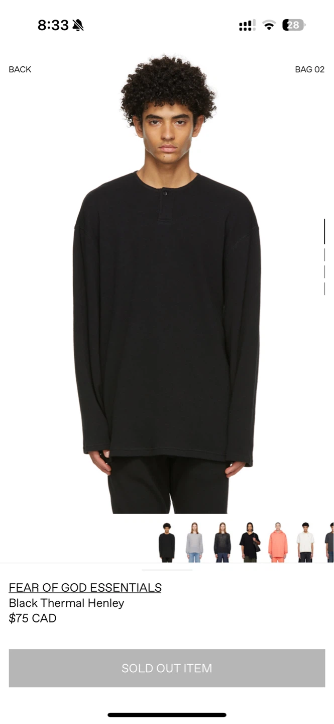 Fear of God Essentials Thermal Shirt