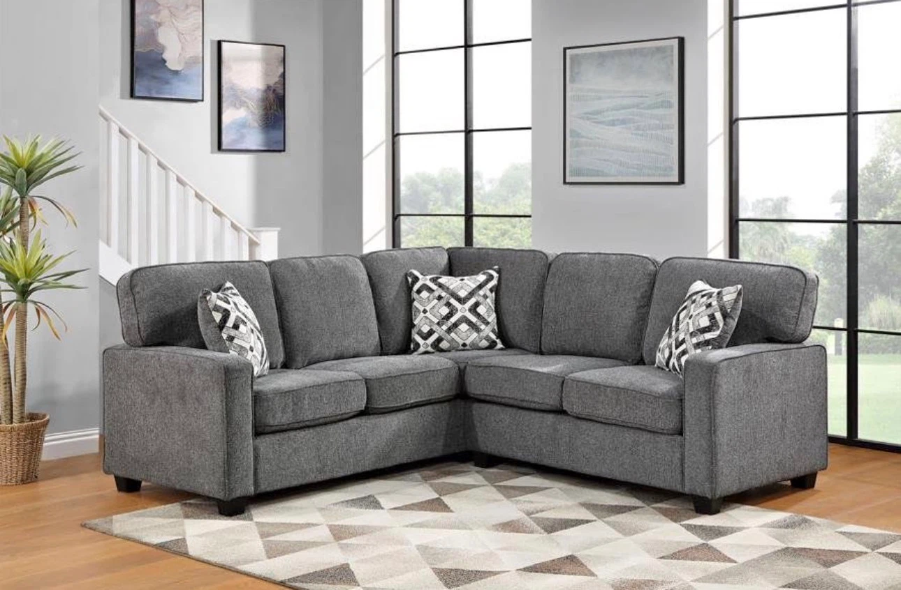 Modern Grey Sectional Couch — Brand New - photo 3