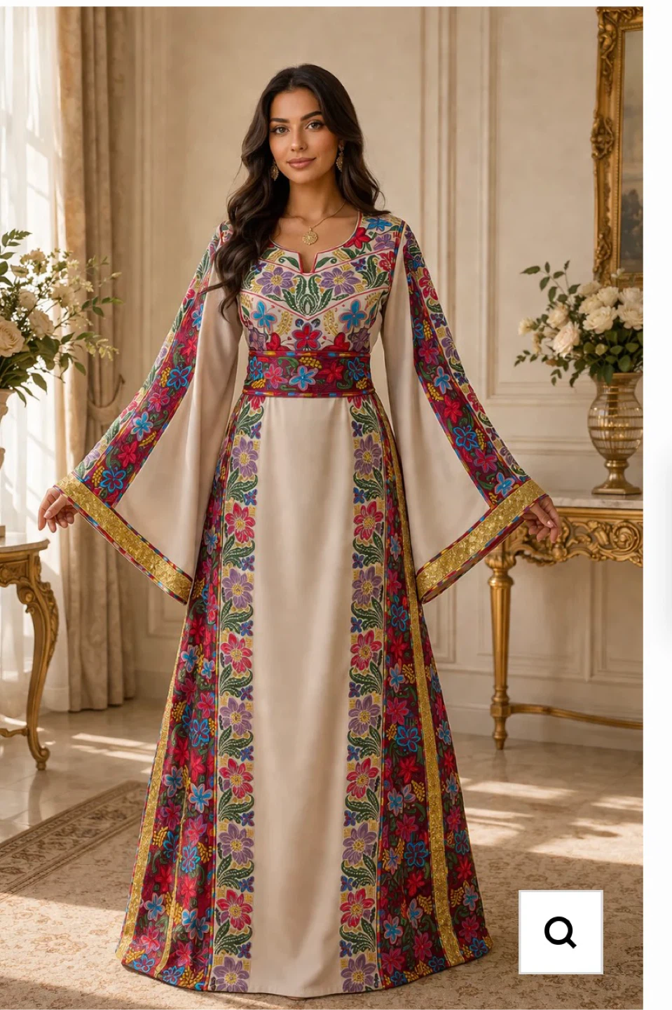 NEW WITH TAG. Palestinian embroidered thob/ dress. Size 4.