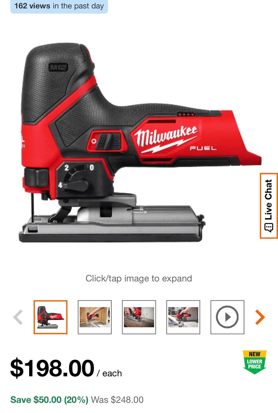 Milwaukee M12 FUEL Jig Saw 2545-20