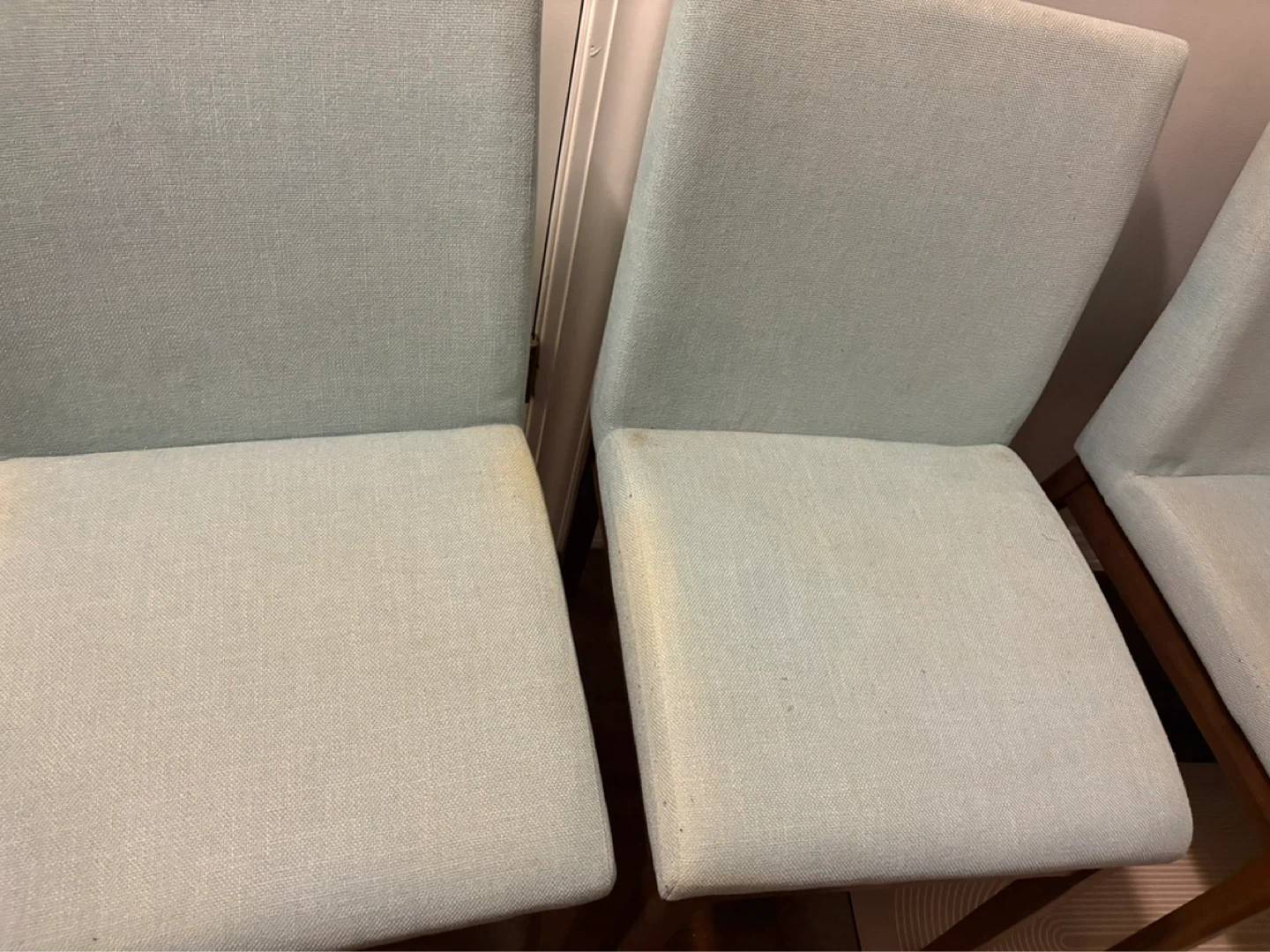 Light Green Upholstered Dining Chairs - Set of 4 - photo 2
