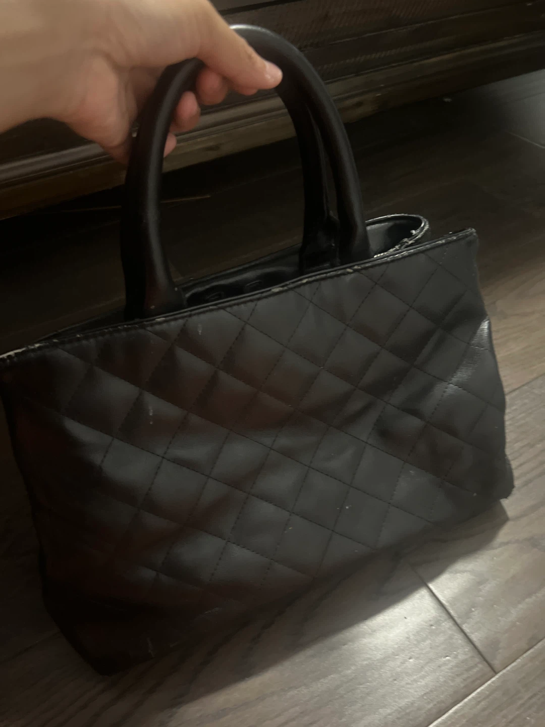 Quilted Faux Leather Handbag - photo 2