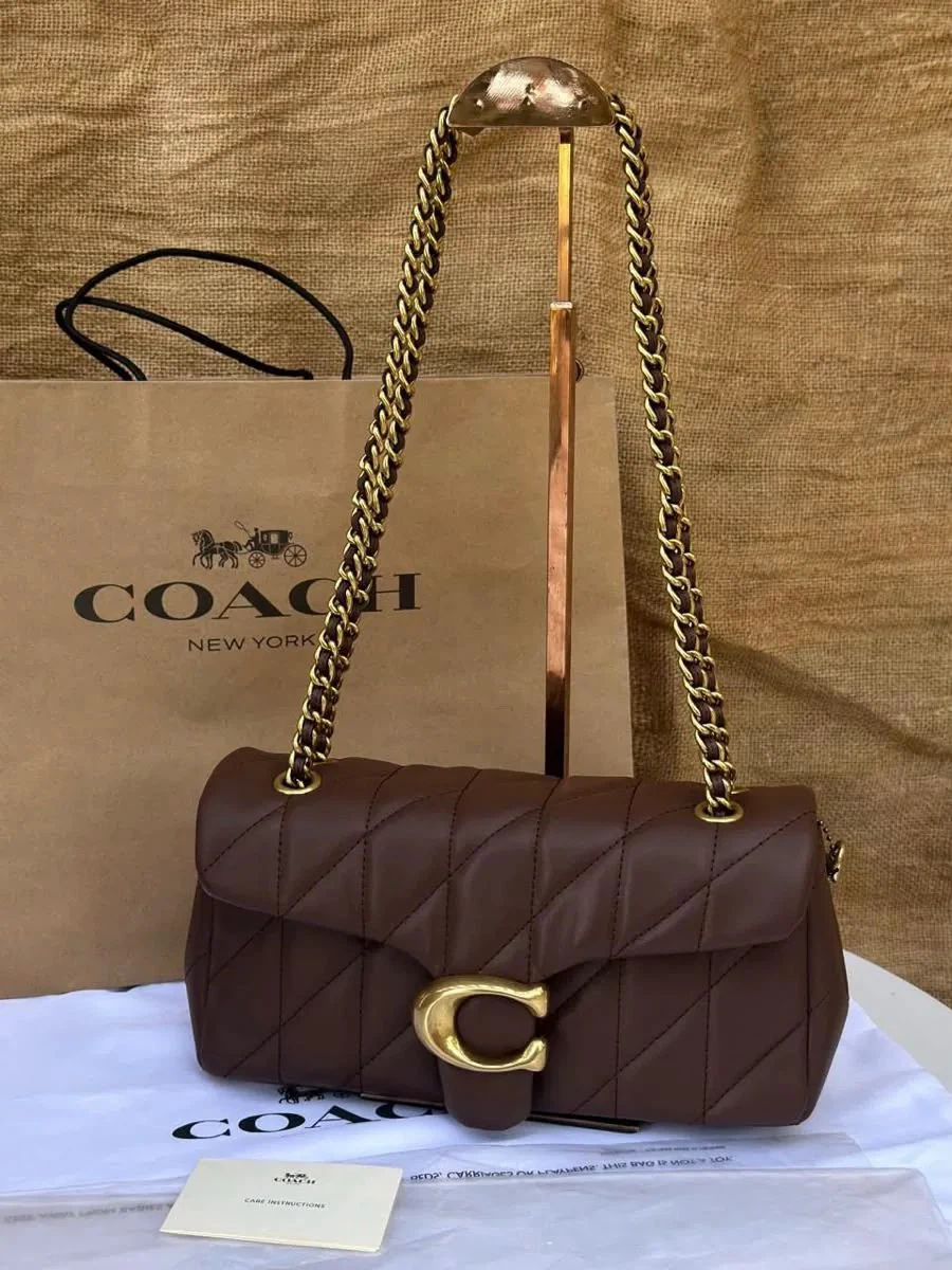 Coach Quilted Tabby Shoulder Bag – Brown