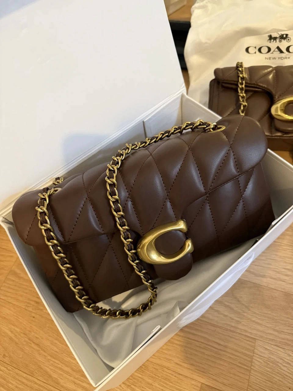Coach Quilted Tabby Shoulder Bag – Brown - photo 3