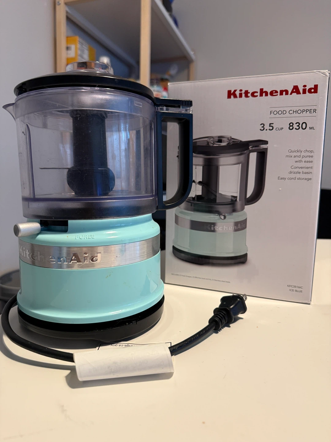 KitchenAid Food Chopper - 3.5 Cup / 830 ML - Ice Blue