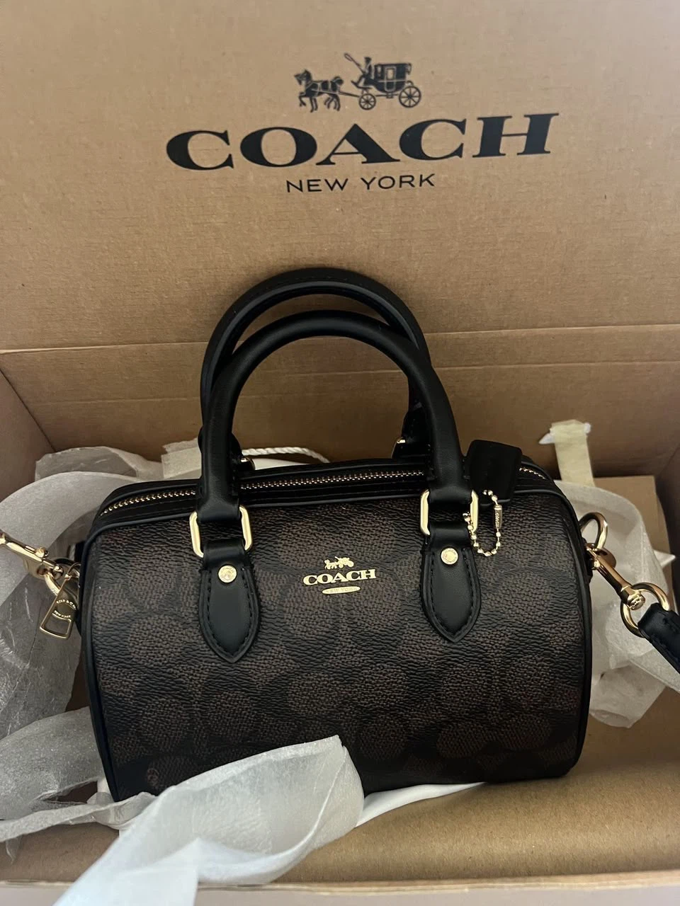 Coach Mini Rowan Satchel – Black
