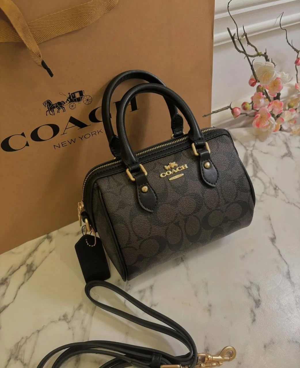 Coach Mini Rowan Satchel – Black - photo 2