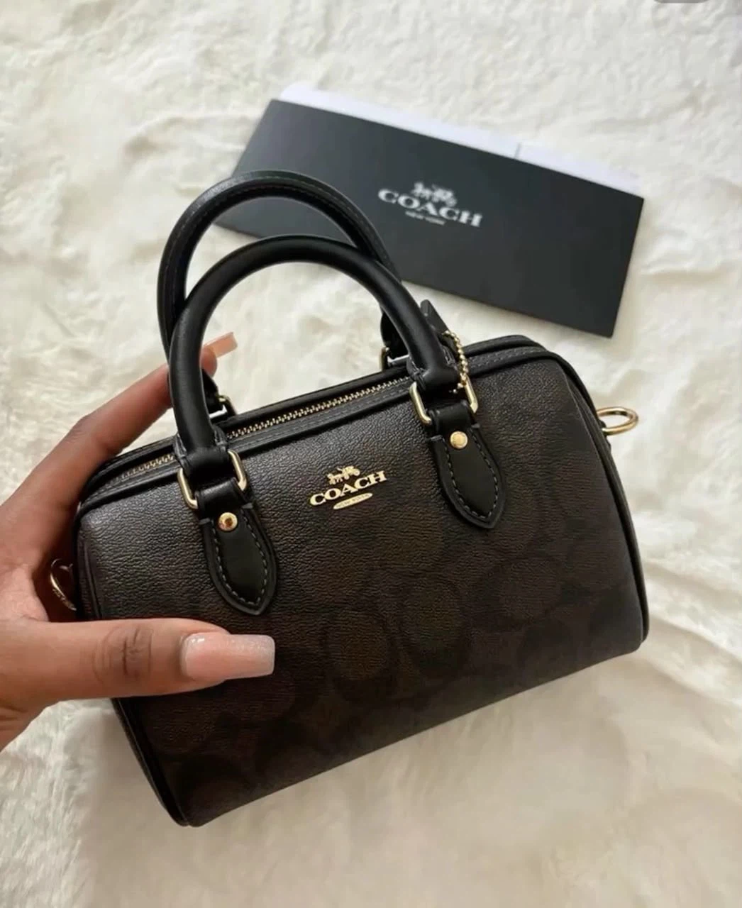 Coach Mini Rowan Satchel – Black - photo 3