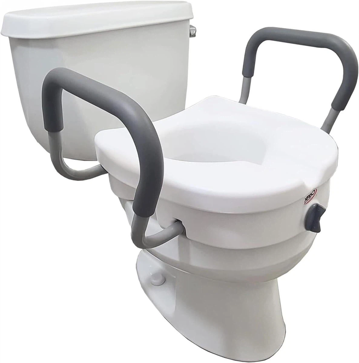 Carex Toilet Seat Riser with Handles . brand new-open box