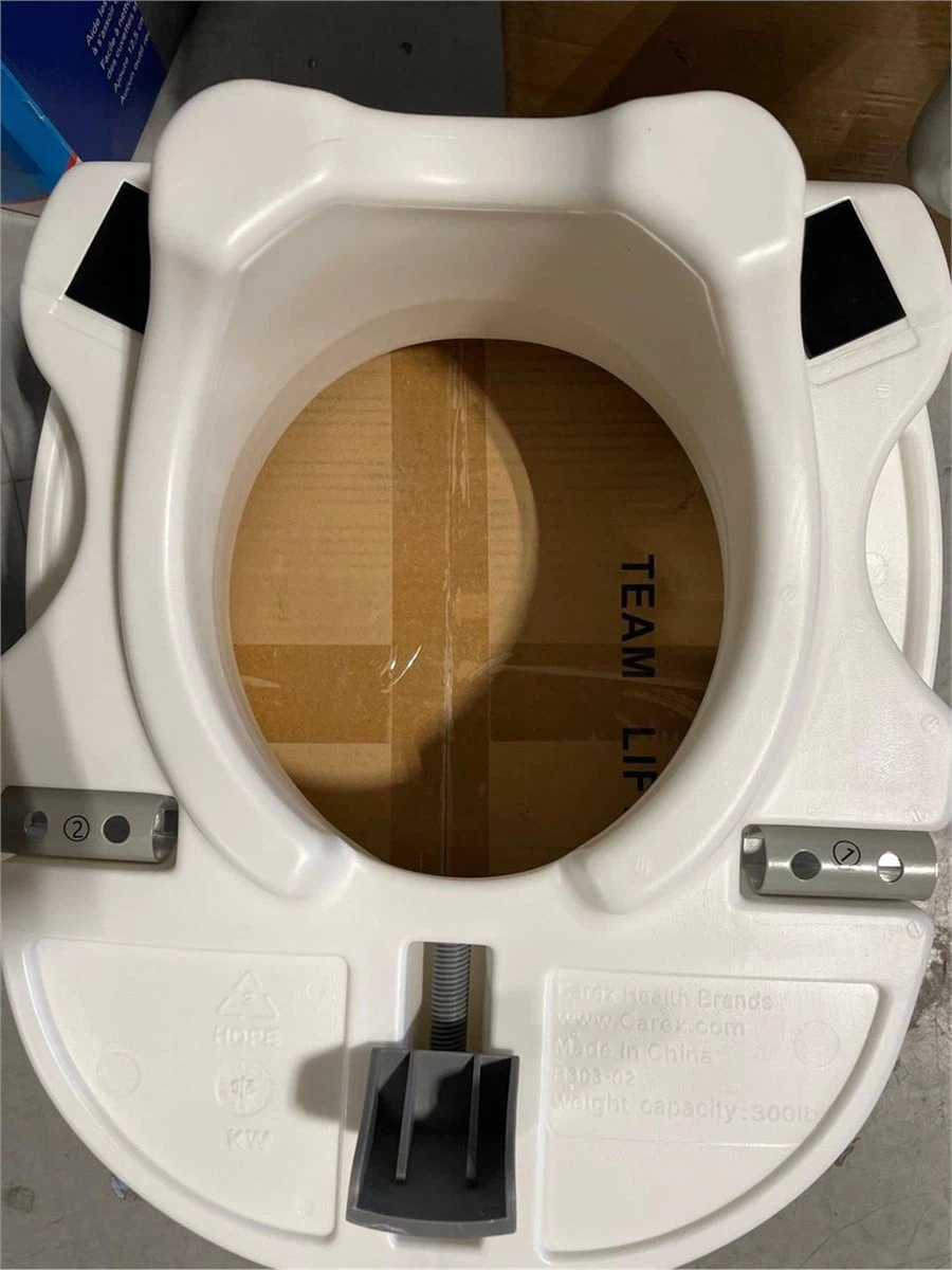 Carex Toilet Seat Riser with Handles . brand new-open box - photo 4
