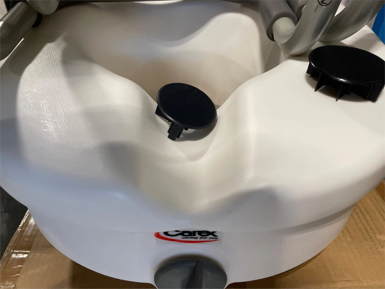 Carex Toilet Seat Riser with Handles . brand new-open box - photo 5
