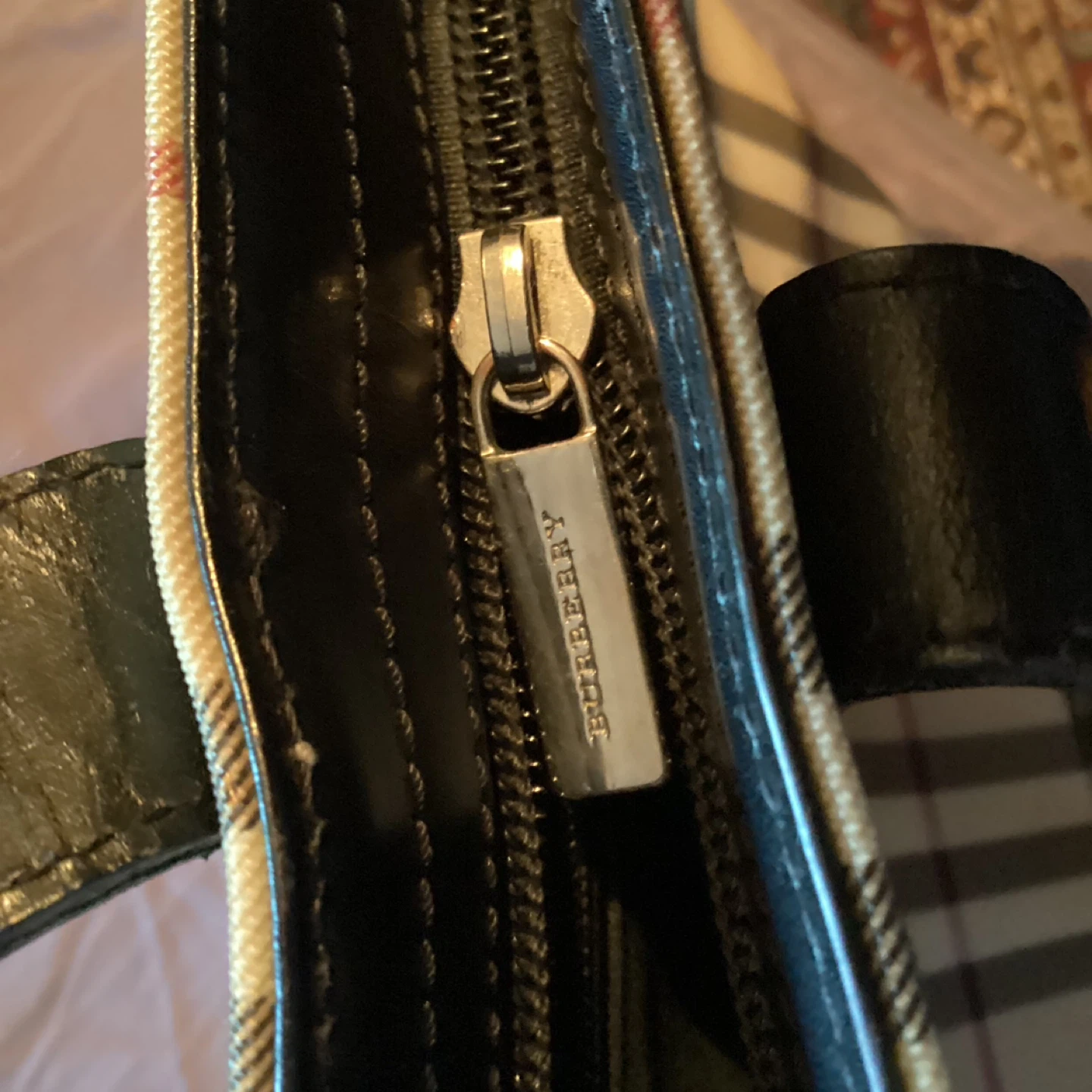 Burberry Haymarket Check Tote Bag - photo 2