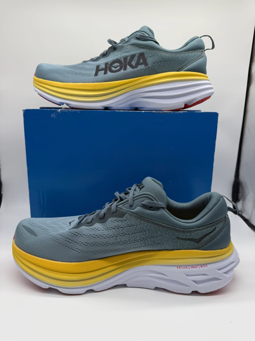 Hoka Bondi 8 Blue Mountain Men’s Running Shoes Sz 14 |4E X-Wide