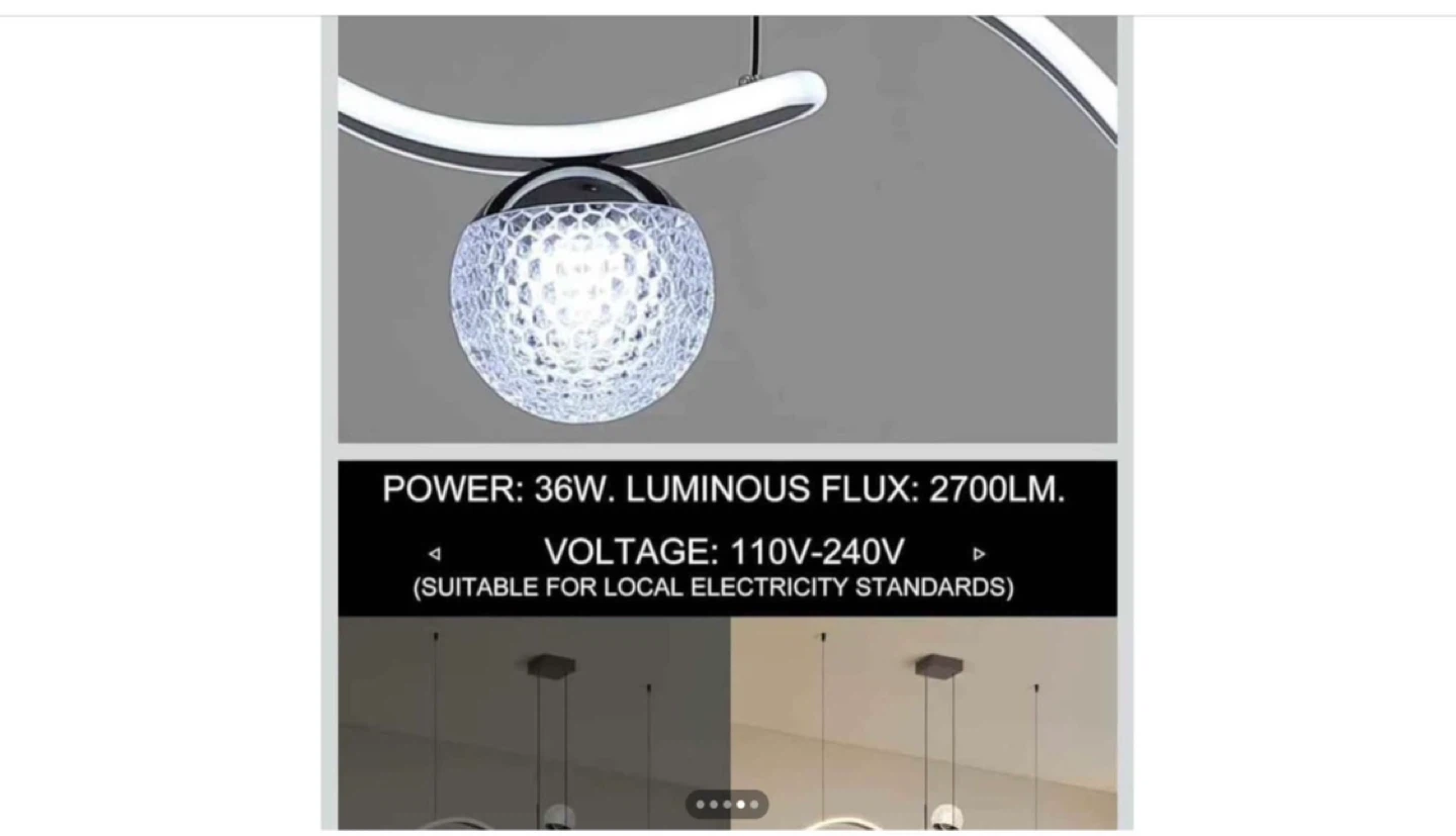 Modern LED Pendant Light with Remote Control