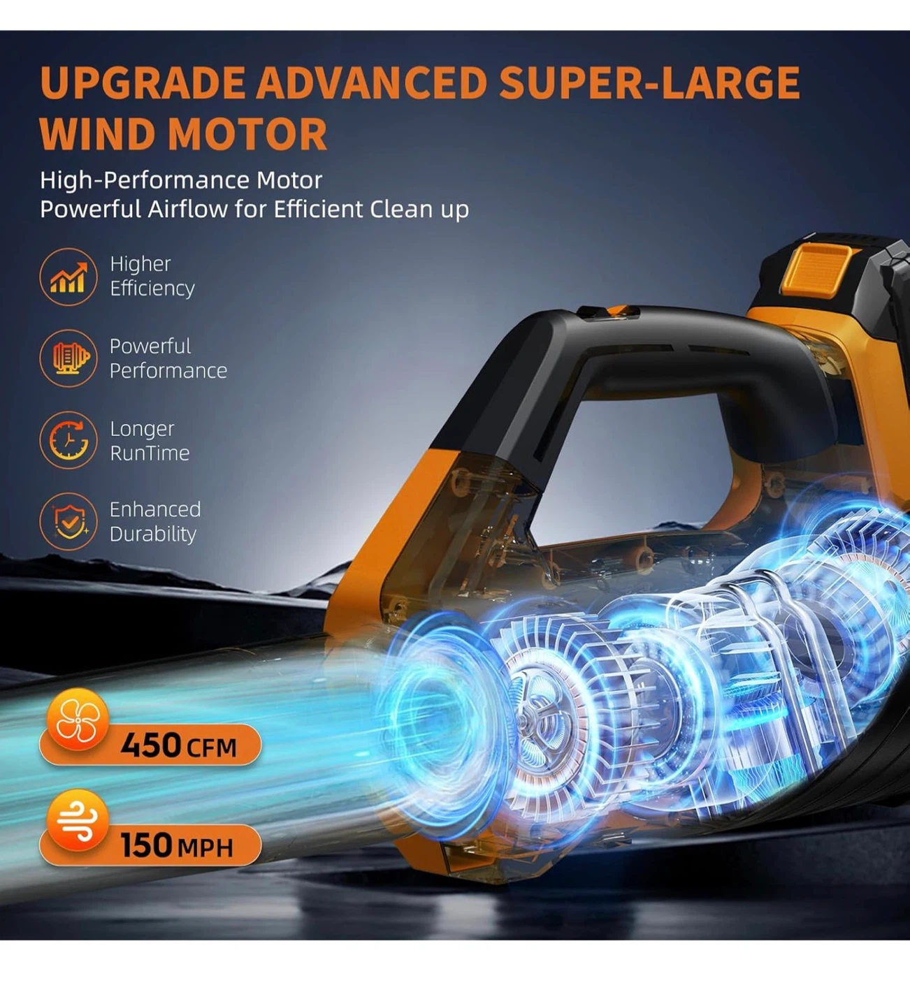 MTKoala Electric Leaf Blower Cordless with 2 Batteries L01 - photo 3