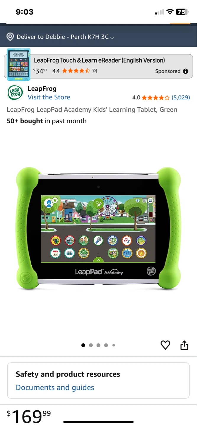 LeapFrog LeapPad Academy Kids Learning Tablet - Green - photo 3
