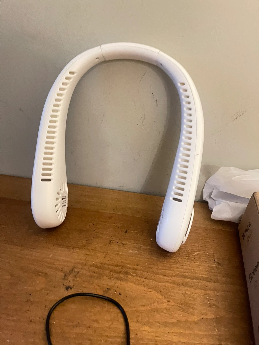 White Vaneless Hanging Neck Fan - photo 3