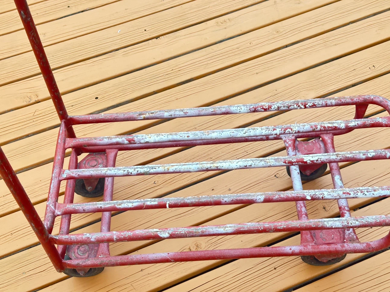 Red Metal Utility Cart - photo 3
