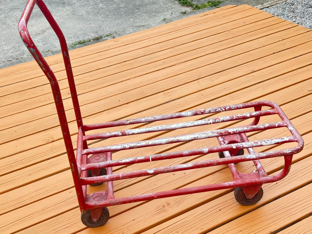 Red Metal Utility Cart - photo 4