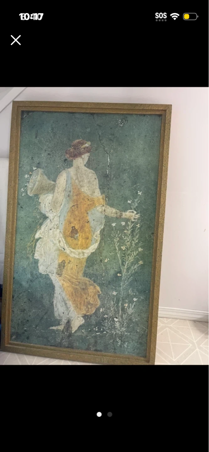 Framed Wall Art - Roman Fresco Style