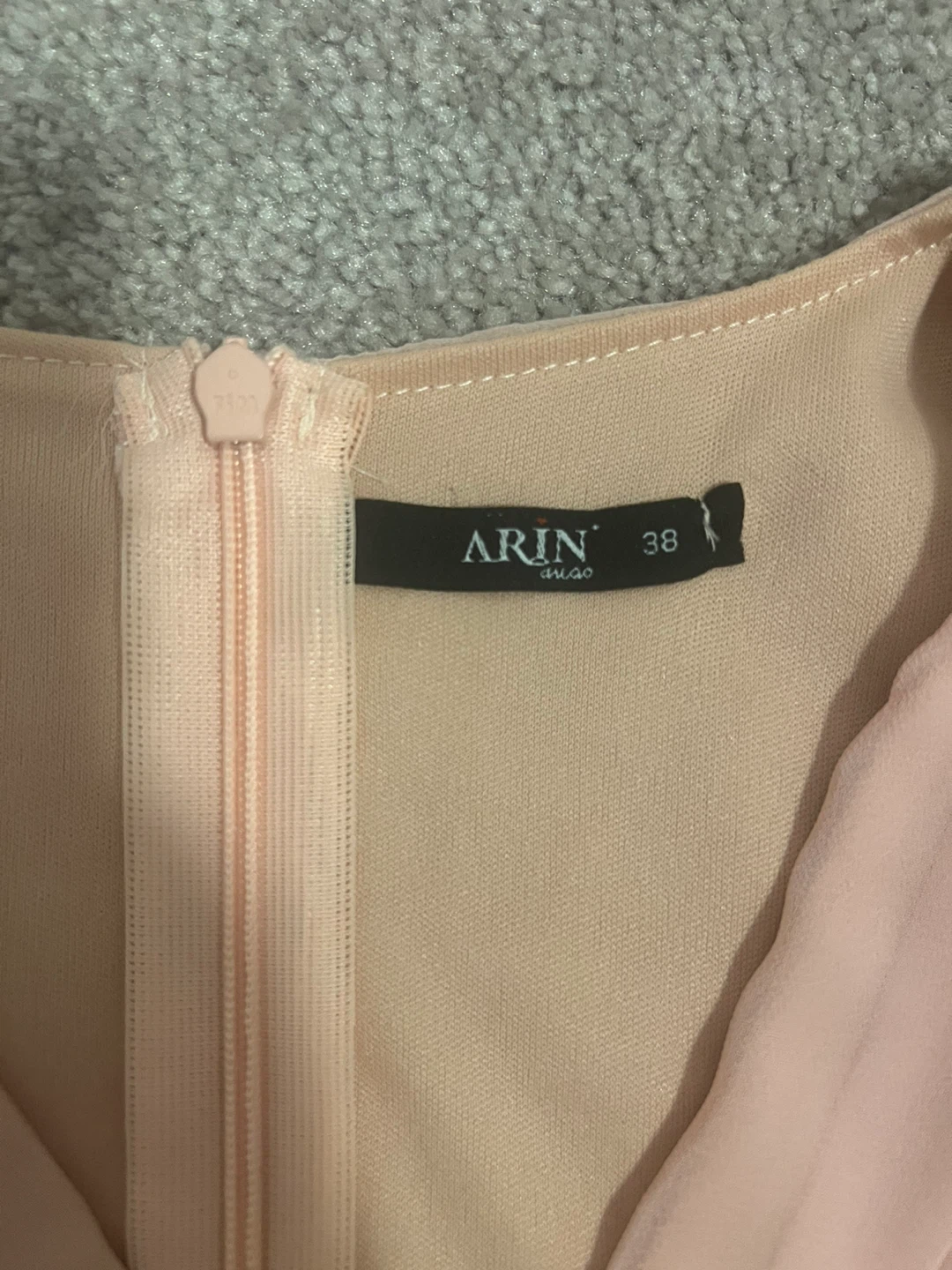 ARIN Pink Pleated Midi Dress Size 38 - photo 3