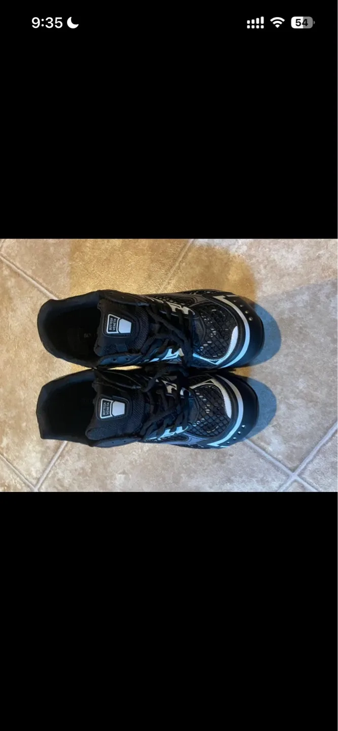 Bottega Veneta Black Leather Sneakers - Size 43 - photo 5