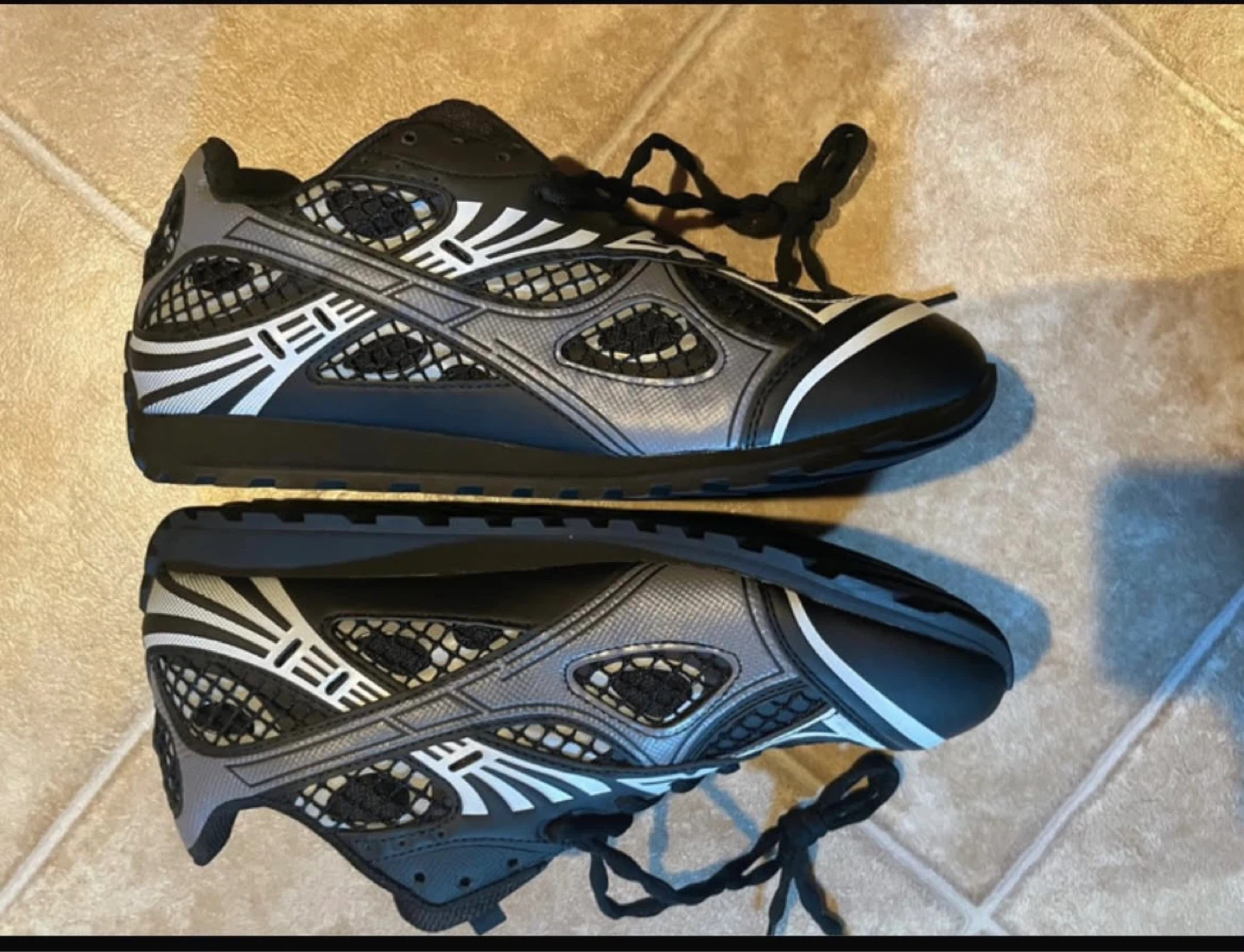Bottega Veneta Black Leather Sneakers - Size 43 - photo 2