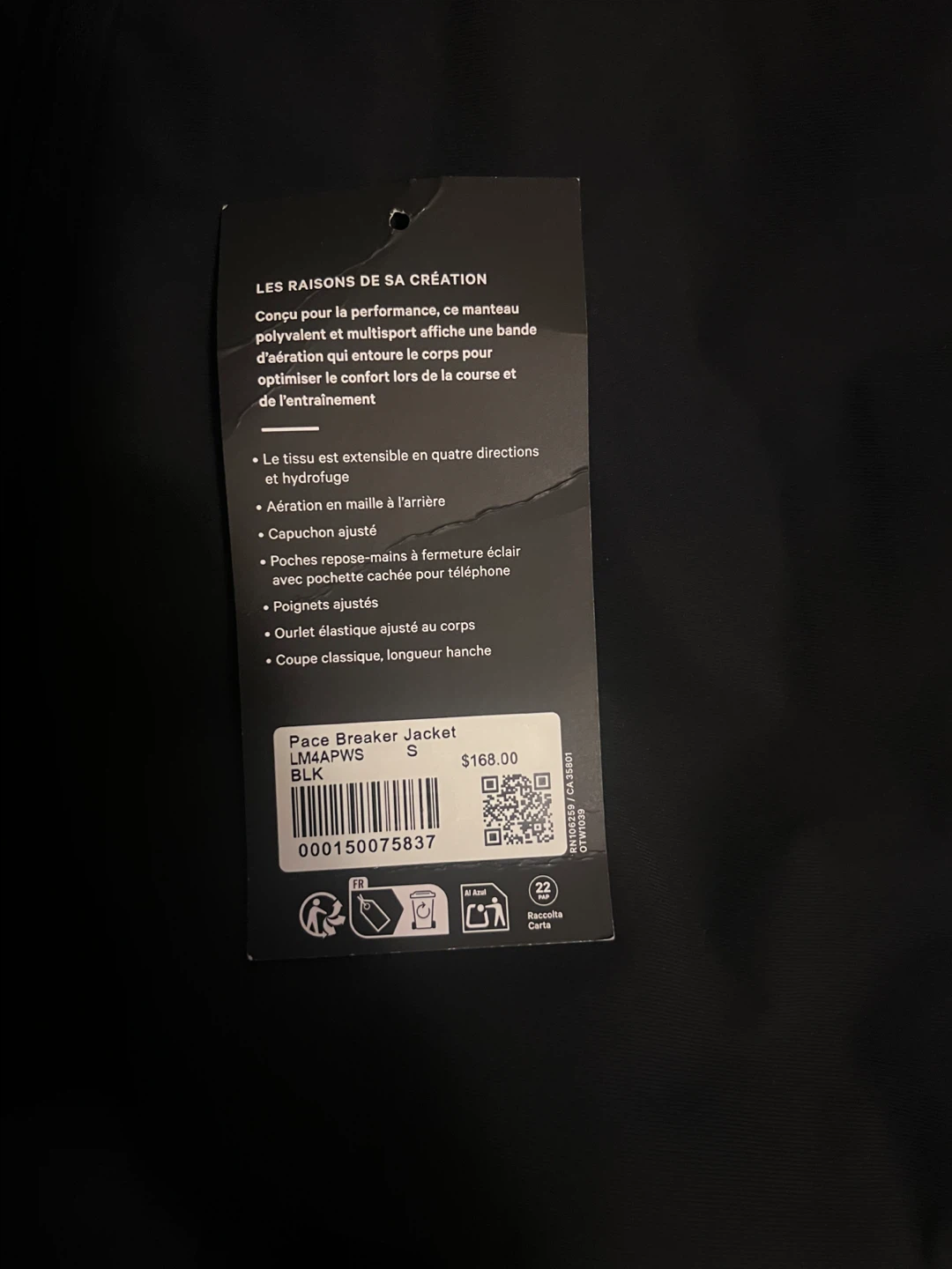 Lululemon Pace Breaker Jacket Black Size S - photo 3