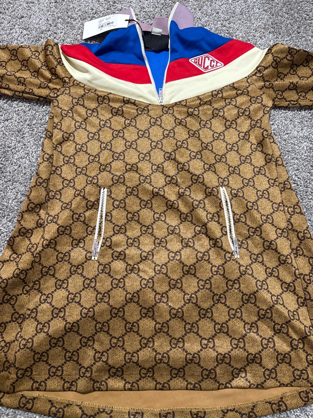 Gucci GG Print Tech Urs Wgg Dress XS - photo 2