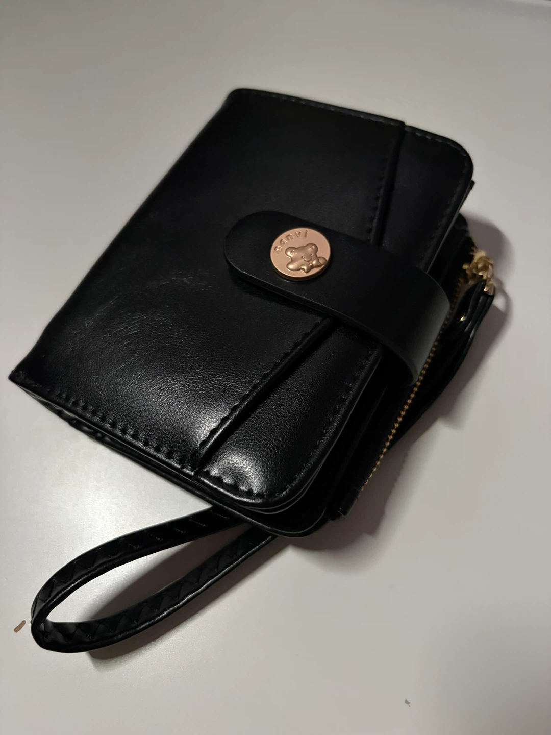 A8 (M5) 5-ring faux leather wallet binder