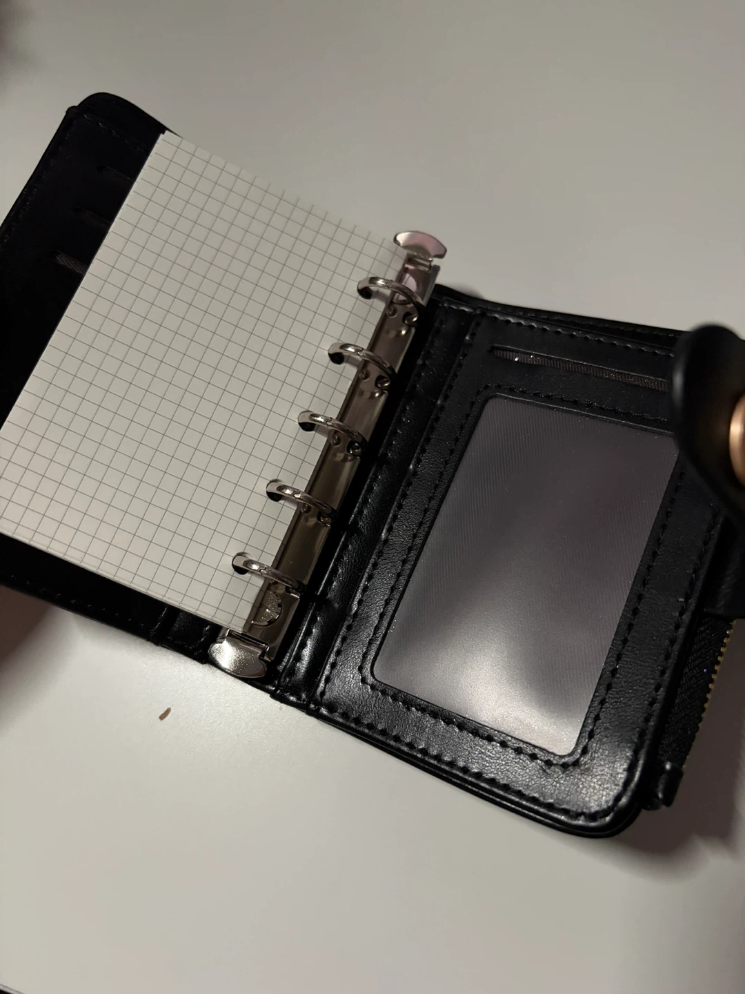 A8 (M5) 5-ring faux leather wallet binder - photo 4