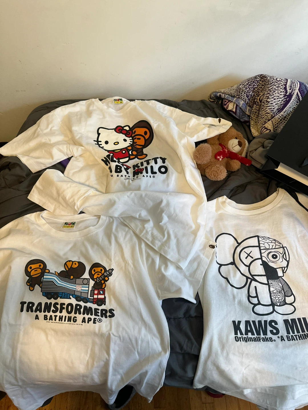 A Bathing Ape baby milo White T-Shirt