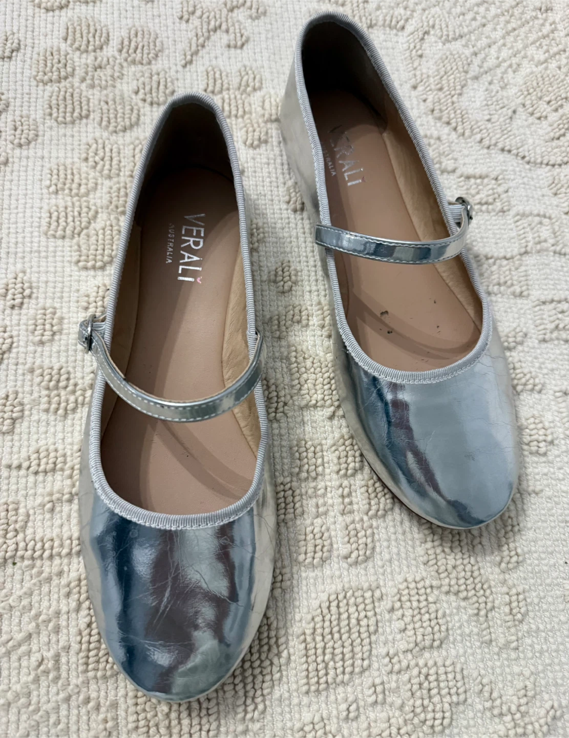 Verali Australia Silver Mary Jane Flats - photo 2