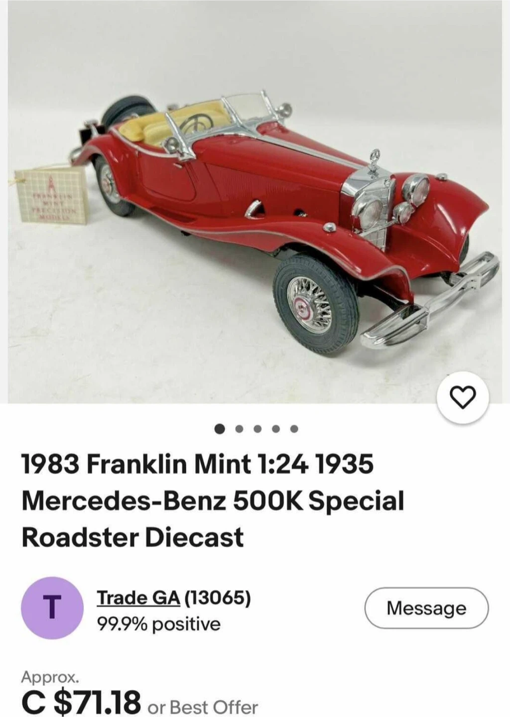 VINTAGE (1983) MERCEDES BENZ  (Read description) - photo 5