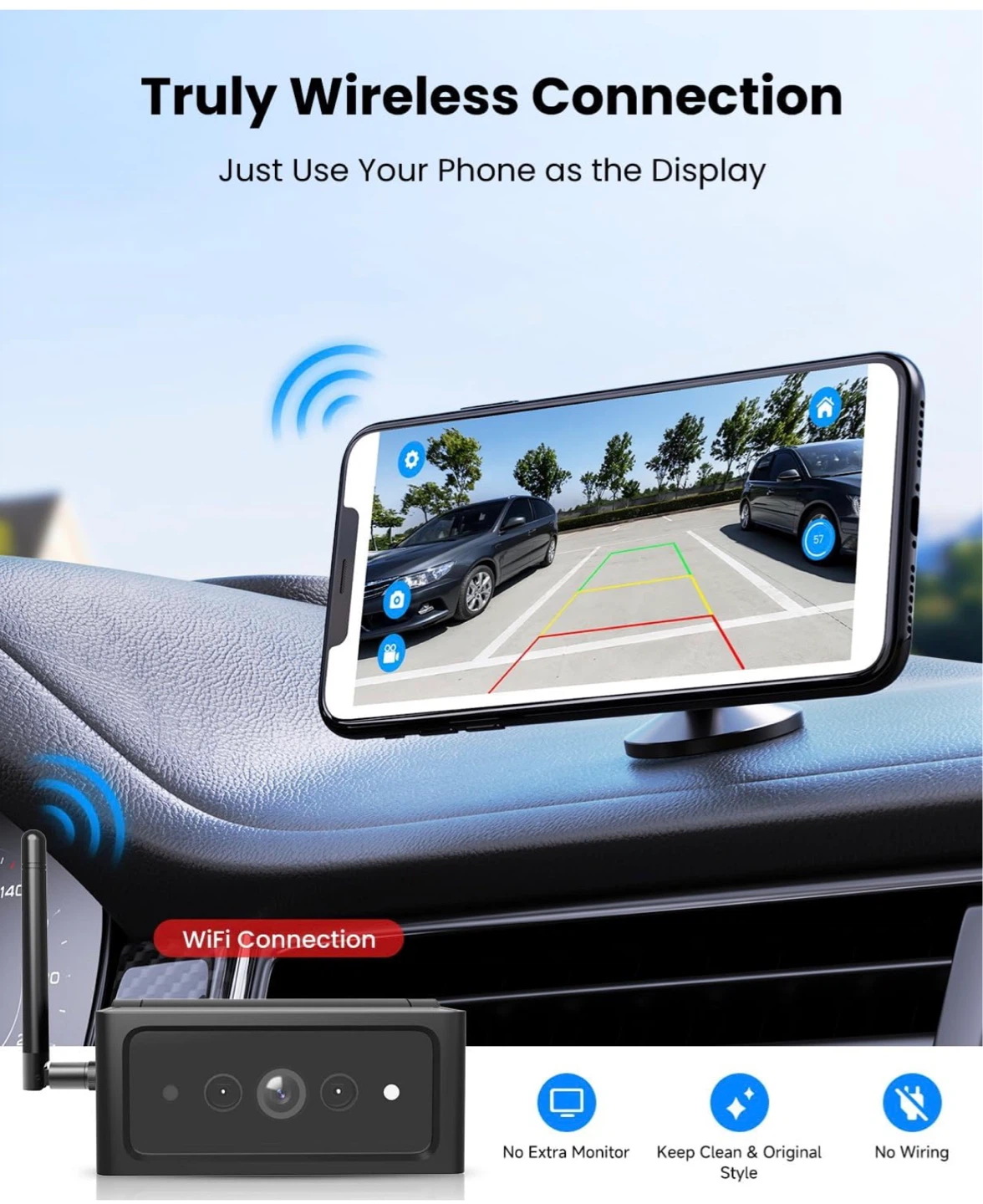 AUTO-VOX Magnetic Wireless Backup Camera with WiFi - photo 3