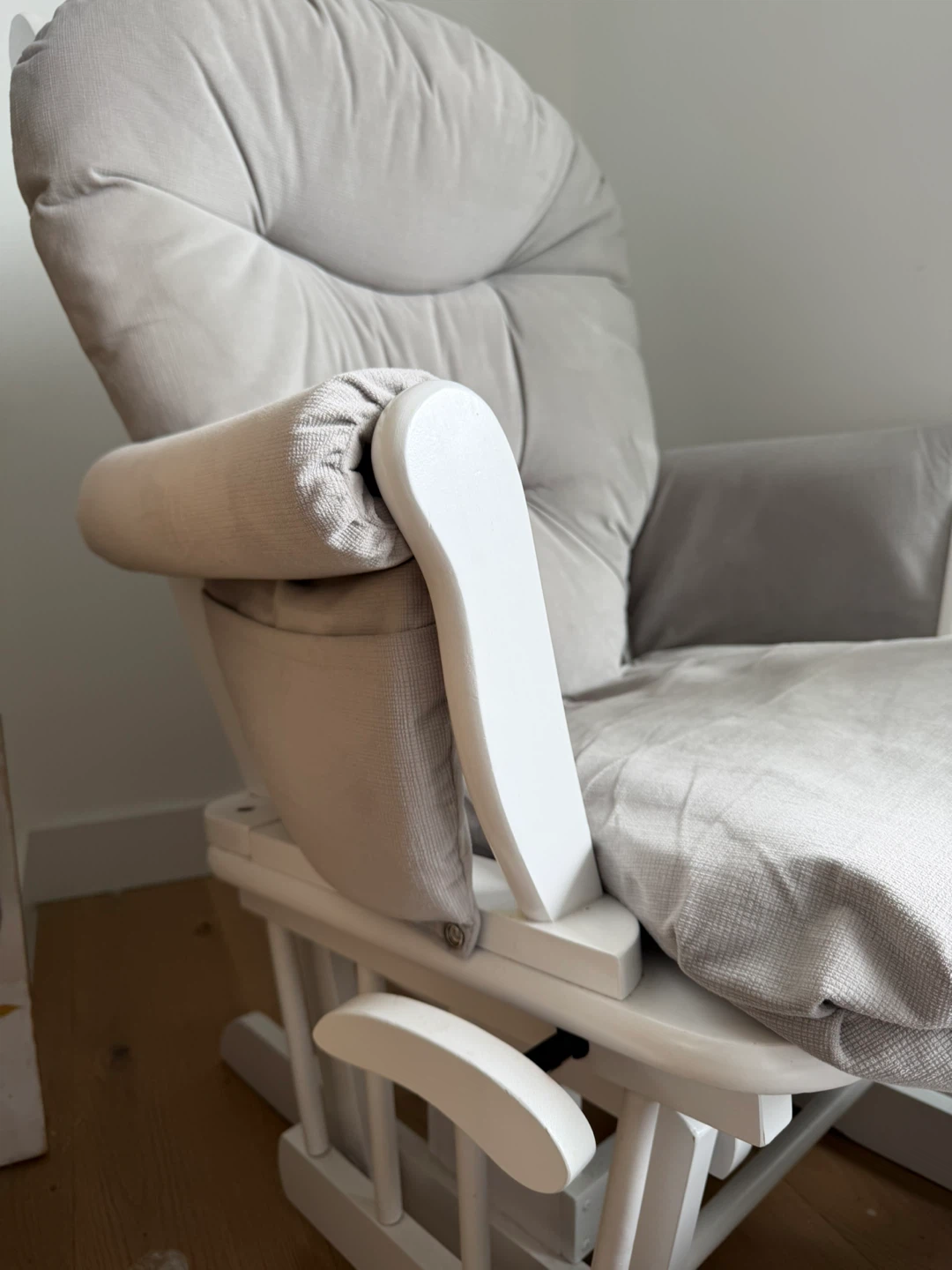 Grey Glider Chair and Ottoman - photo 2