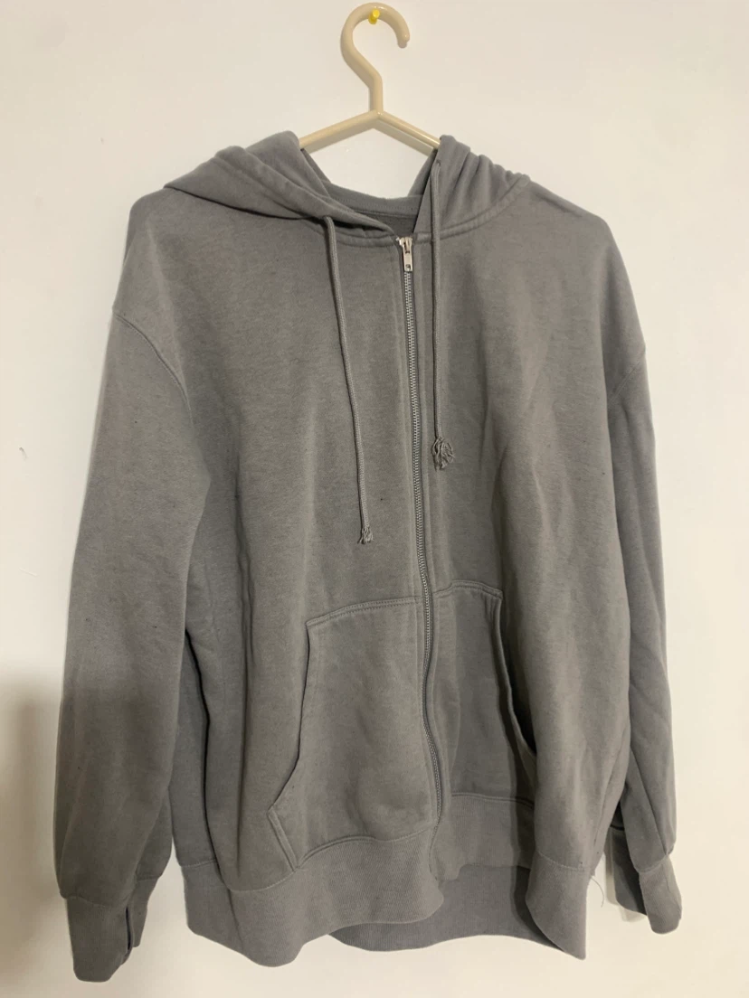 Grey Zip-Up Hoodie