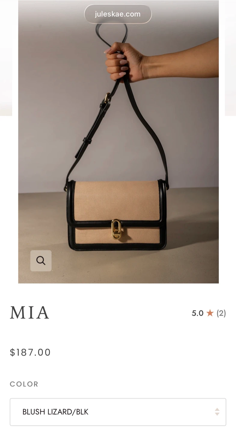 NEW Luxury Leather JULES KAE Mia Bag - photo 2
